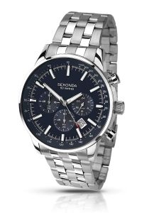 Sekonda Men's Watch with Blue Dial and Silver Bracelet 1008