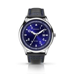 Sekonda Mens Watch with Midnight Blue Dial & Black Leather Strap 1462