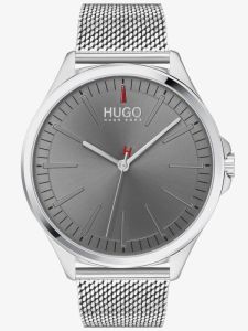 Hugo Mens Watch with Grey Dial and Silver Strap 1530135