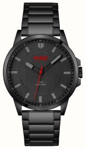 Hugo Mens Watch with Black Dial and Black Strap 1530187