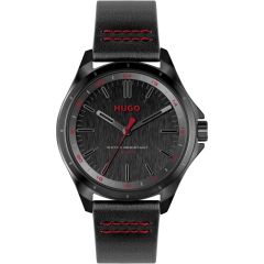 HUGO Mens Watch with Black Dial and Black Strap 1530321