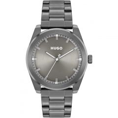 Hugo Mens Watch with Grey Dial and Grey Strap 1530355