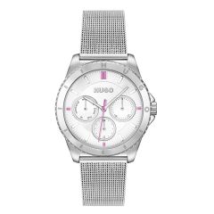 HUGO Ladies Watch with Silver Dial and Silver Strap 1540162