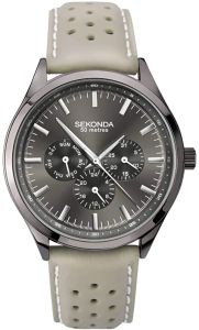Sekonda Mens Watch with Grey Dial and Leather Strap 1694