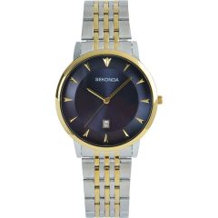 Sekonda Mens Watch with Blue Dial and Two Tone Stainless Steel Bracelet 1893 