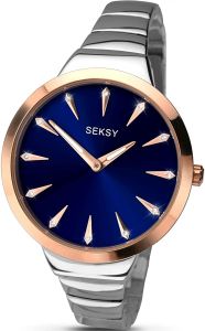 Sekonda Seksy Ladies Watch with Stainless Steel Bracelet and Blue Dial 2216