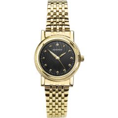 Sekonda Ladies Watch with Black Dial and Gold Bracelet 2699