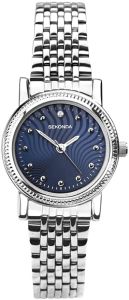 Sekonda Ladies Watch with Blue Dial and Silver Stainless Steel Strap 2698