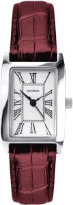 Sekonda Classic Ladies Watch With White Dial And Burgundy Strap 40343