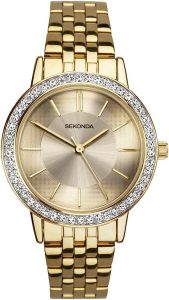 Sekonda Ladies Classic Watch with Gold Dial 40368