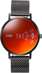 STORM REMI V2 MESH Mens Watch with Slate Red Dial and Black Milanese Strap 47460/SL/R