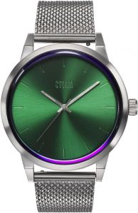 Storm Excepto Green Mens Watch with Silver Milanese Strap 47515/GN