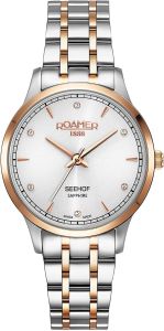 Roamer Seehof Ladies Watch with Silver Dial and Two Tone Bracelet 509847 49 10 20
