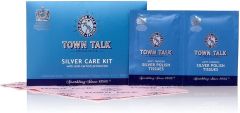 Town Talk Silver Care Kit Polishing Cloth & Cleaning Tissues