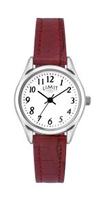 Limit Ladies Watch with Red Strap and White Dial 60203