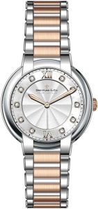 Dreyfuss Ladies Watch with Two Tone Stainless Steel Bracelet DLB00062/D/01