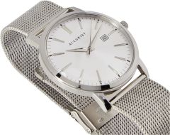 Accurist Mens Classic Watch with Silver Dial and Milanese Strap 7209