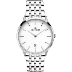 Accurist Mens Signature Classic Watch with White Dial 7238