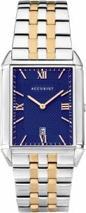Accurist Mens Watch with Blue Dial and Two Tone Strap 7414