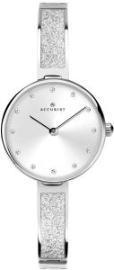 Accurist Ladies Watch with Silver Dial and Silver Semi Bangle Strap 8214