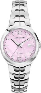Accurist Ladies Watch with Pink Mother of Pearl Dial 8337