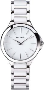 Accurist Ladies Watch with White Dial and Silver Bracelet 8364