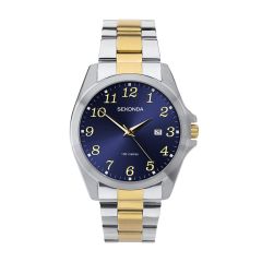 Sekonda Classic Mens Watch with Blue Dial and Stainless Steel Bracelet 1638