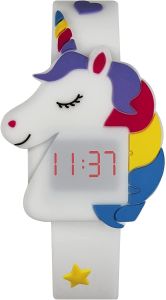 Tikkers Girl's Digital Unicorn Watch with Silicone Strap ATK1066UNI