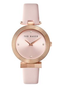 Ted Baker Ladies Watch with Pink Dial and Pink Leather Strap BKPBWF003