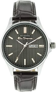 Ben Sherman Mens Watch with Grey Dial and Brown Strap BS063EBR