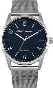 Ben Sherman Classic Mens Watch with Navy Dial and Silver Milanese Strap BS153