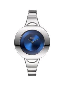 Storm Ladies Centro Watch with Silver Bangle and Blue Dial 47449/B