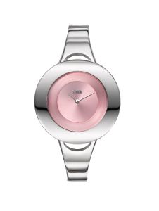 Storm Ladies Centro Watch with Silver Bangle and Pink Dial 47449/PK