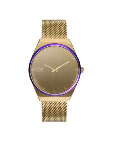 Storm Cirero Gents Watch with Gold Dial and Gold Milanese Strap 47477/GD