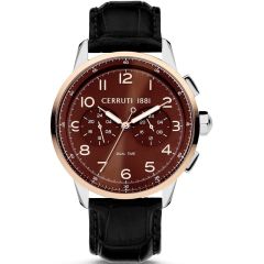 Cerruti 1881 Mucciano Mens Watch with Black Leather Strap CIWGF2224902