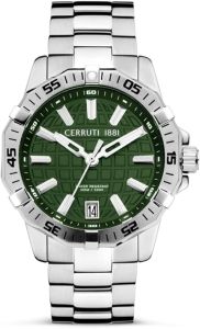 Cerruti 1881 Mens Watch with Green Dial and Silver Bracelet CIWGH0007506 
