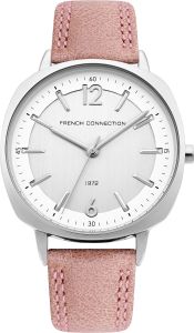 French Connection Ladies Watch with Pink Leather Strap FC1327P
