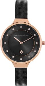 French Connection Ladies Watch with Black Dial and Black Strap FCP23BM