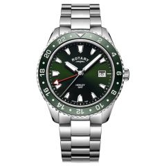 Rotary Mens Classic Watch with Green Dial And Stainless Steel Strap GB05108/24 **Refurbished**