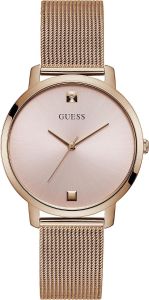 Guess Nova Ladies Watch with Rose Gold Dial and Milanese Strap GW0243L3
