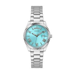 Guess Luna Ladies Watch with Blue Dial and Silver Bracelet GW0308L4