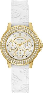 Guess Ladies Watch with White Dial and White Strap GW0411L1
