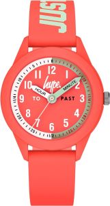 Hype Kids Time Teacher Watch with Coral Silicone Strap HYK001C
