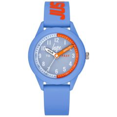 Hype Kids Watch with Grey Dial and Blue Silicone Strap HYK001UO