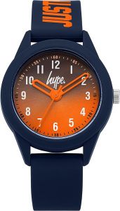 Hype Kids Watch with Orange Dial and Blue Silicone Strap HYK003U *Refurbished*