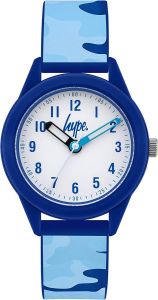 Hype Kids Blue Watch with Blue Camouflage Silicone Strap HYK011U