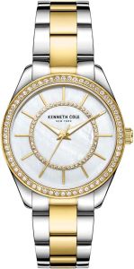 Kenneth Cole ladies Watch with Mother of Pearl Dial and Two Tone Bracelet KC51126002