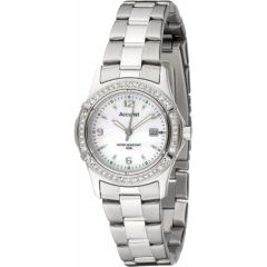 Accurist Ladies Watch with Mother of Pearl Dial and Silver Bracelet LB1540P