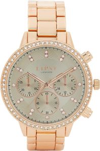 Lipsy Ladies Watch with Grey Dial and Rose Gold Bracelet LP842