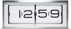 LEFF amsterdam Brick Silver/White Desk or Wall Clock LT15001